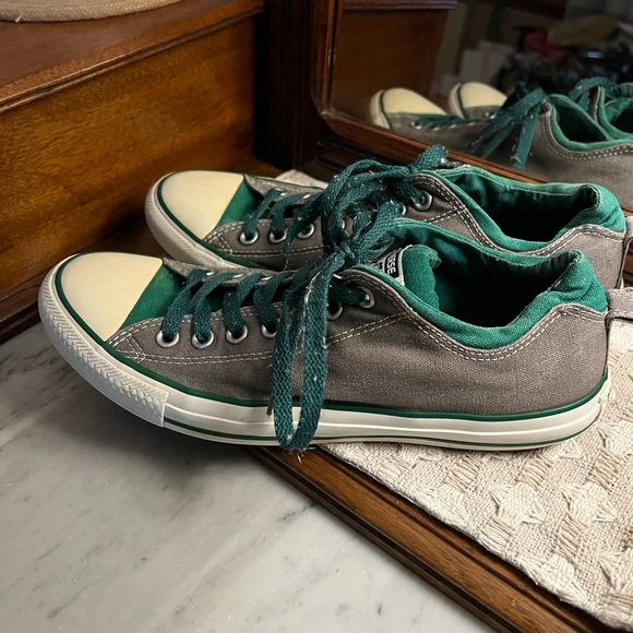 CONVERSE All Star Chuck Taylor Dual Collar Casual Sneakers Grey‎ Green Mens Sz 9 - Picture 3 of 7